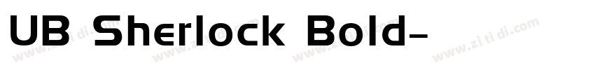UB Sherlock Bold字体转换